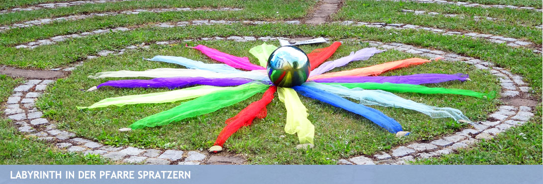 Das Labyrinth im Pfarrgarten